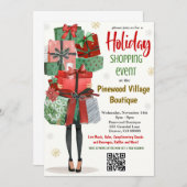 休日ショッピングイベント招待状 招待状 (正面/裏面)