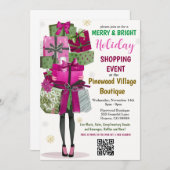 休日ショッピングイベント招待状 招待状 (正面/裏面)
