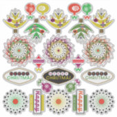 休日シンボルや象徴ステッカー シール (正面)