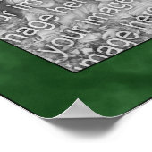 休日ジンジャーブレッドマンフレーム写真の追加 ポスター (角)