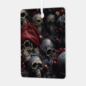 休日スカルオーナメント メタルオーナメント (正面左)