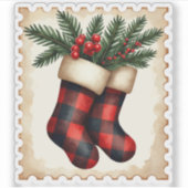 休日ストッキングスタンプ シール (正面)