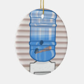 "休日ストレス"の冷水装置のオーナメント セラミックオーナメント (右)