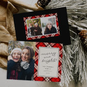 休日タータンチェック |クリスマスフォトカード シーズンカード
