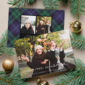 休日タータンチェック |クリスマスフォトカード シーズンカード