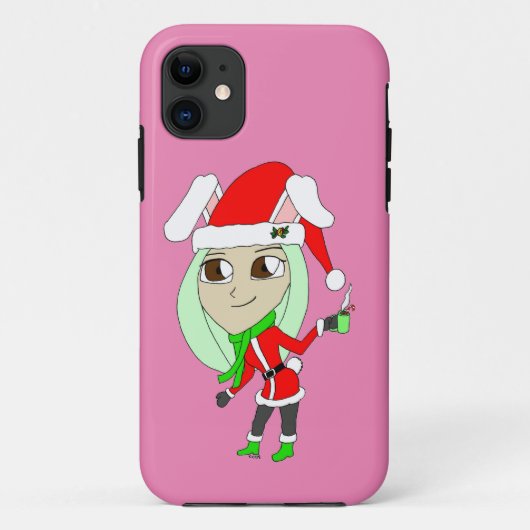 休日チビ(小さくかわいく書いた感じ)バニーガール Case-Mate iPhoneケース (裏面)