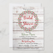 休日チャームII冬/クリスマスブライダルシャワー 招待状 (正面)