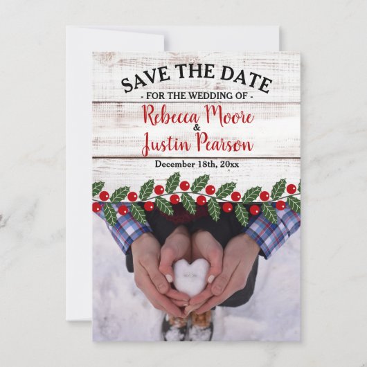 休日チャームII冬/クリスマス日付を保存 セーブザデート (正面)