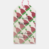 休日テンプレートデザイン ギフトタグ (裏面)