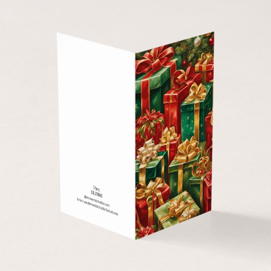 休日テーマ数々のギフトスタック (外部)