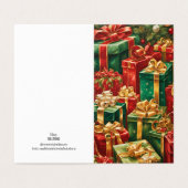 休日テーマ数々のギフトスタック (外部フラット)