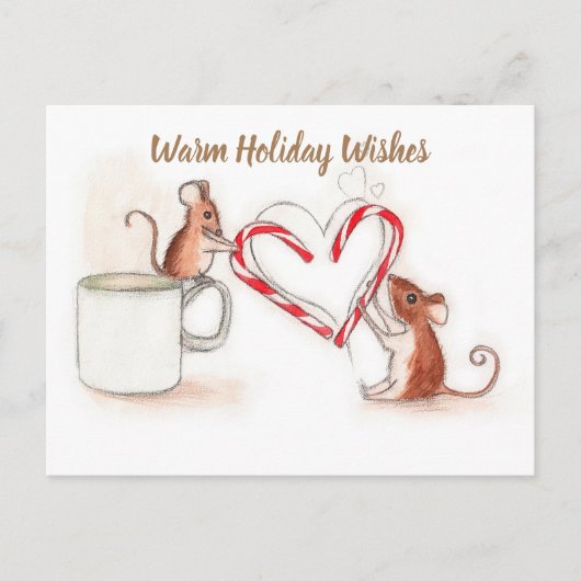 休日ネズミ シーズンポストカード (正面)