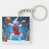 休日バスケ キーホルダー (裏面)