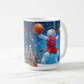 休日バスケ コーヒーマグカップ (正面右)