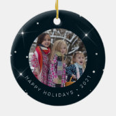 休日バラダイヤモンド写真最高のおばちゃん セラミックオーナメント (裏面)