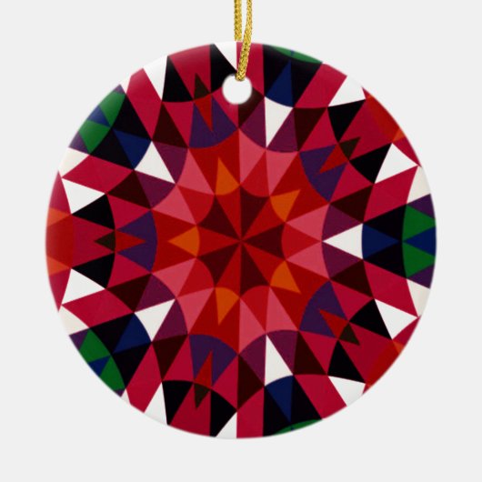 休日パターン セラミックオーナメント (正面)