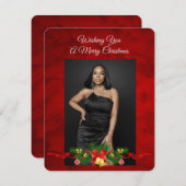 休日パーソナライズされたグリーティングカード シーズンカード (正面/裏面)