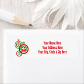 休日パーソナライズされた差出人住所ラベル ラベル (インサイチュ)