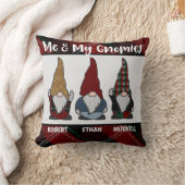 休日パーソナライズされた格言私と私のグノーミー クッション (ブランケット)