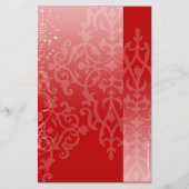 休日ファッションショーフライヤー、赤シルエット旋回 チラシ (裏面)