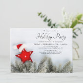 休日フェスティバルモダン企業のクリスマスパーティー 招待状 (スタンド正面)