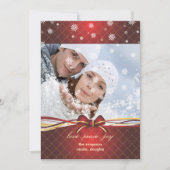 休日フォトカードカスタマイズ、テキスト（戻る） シーズンカード (正面)