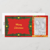 休日フレームフォトカード シーズンカード (正面/裏面)