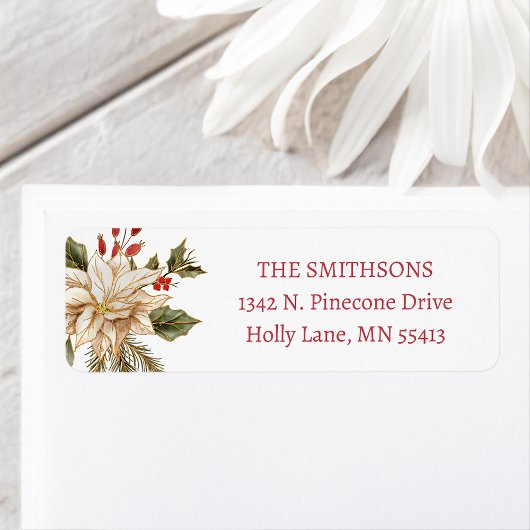 休日フローラのクリスマスアドレス ラベル