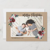 休日フローラクリスマスフォトカード シーズンカード (正面)