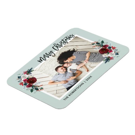 休日フローラクリスマスフォトマグネット マグネット (左側)