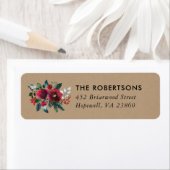 休日フローラクリスマスフローラ差出人住所 ラベル (インサイチュ)