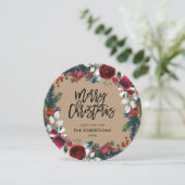 休日フローラクリスマスリースサークル写真 シーズンカード (スタンド正面)