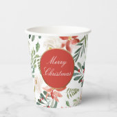 休日フローラフェスティバルメリークリスマス 紙コップ (正面)