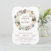 休日フローラリースパーティの招待状 招待状 (スタンド正面)