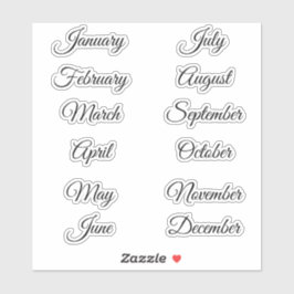 休日プランナースクラップブック作り月 シール