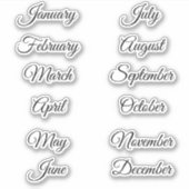 休日プランナースクラップブック作り月 シール (正面)