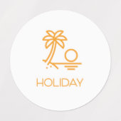 休日プランナー/オーガナイザーのステッカー/ラベル ラベル (デザイン2)