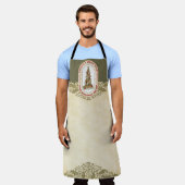 休日ベーカリーベーキングスピリッツ明るいクリスマス エプロン (着用した状態)