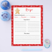 休日ベーキングジンジャーブレッドマンレシピページ チラシ (シングル)