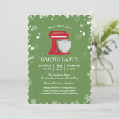 休日ベーキングパーティの招待状 招待状 (スタンド正面)