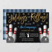 休日ボーリングパーティの招待状企業の、 招待状