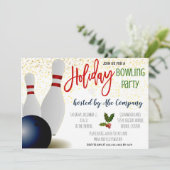 休日ボーリングパーティの招待状 招待状 (スタンド正面)