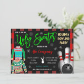 休日ボーリングパーティの招待状 招待状 (スタンド正面)
