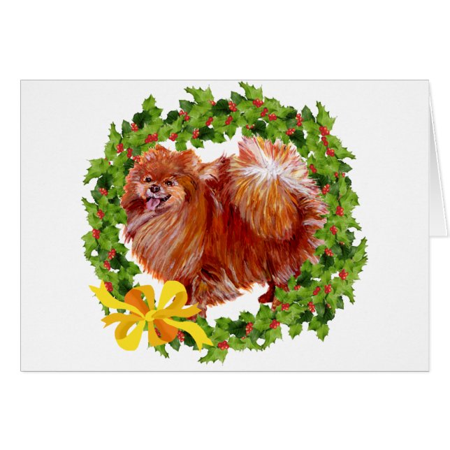 休日ポメラニア犬 (正面横)