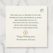 休日マーケティングラベルfor Nucs, Queens, Beeswax フェイバータグ (裏面)