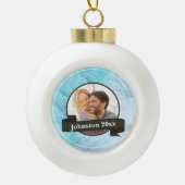 休日ミスター&ミセス セラミックボールオーナメント (正面)