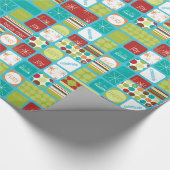 休日メッセージのクリスマスの包装紙 ラッピングペーパー (角)