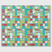 休日メッセージのクリスマスの包装紙 ラッピングペーパー (フラット)