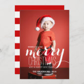 休日メリーの希望 |ホリデーフォトカード シーズンカード (正面/裏面)