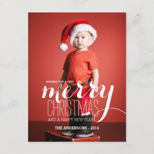 休日メリーの希望 | 休日の写真はがき シーズンポストカード (正面)